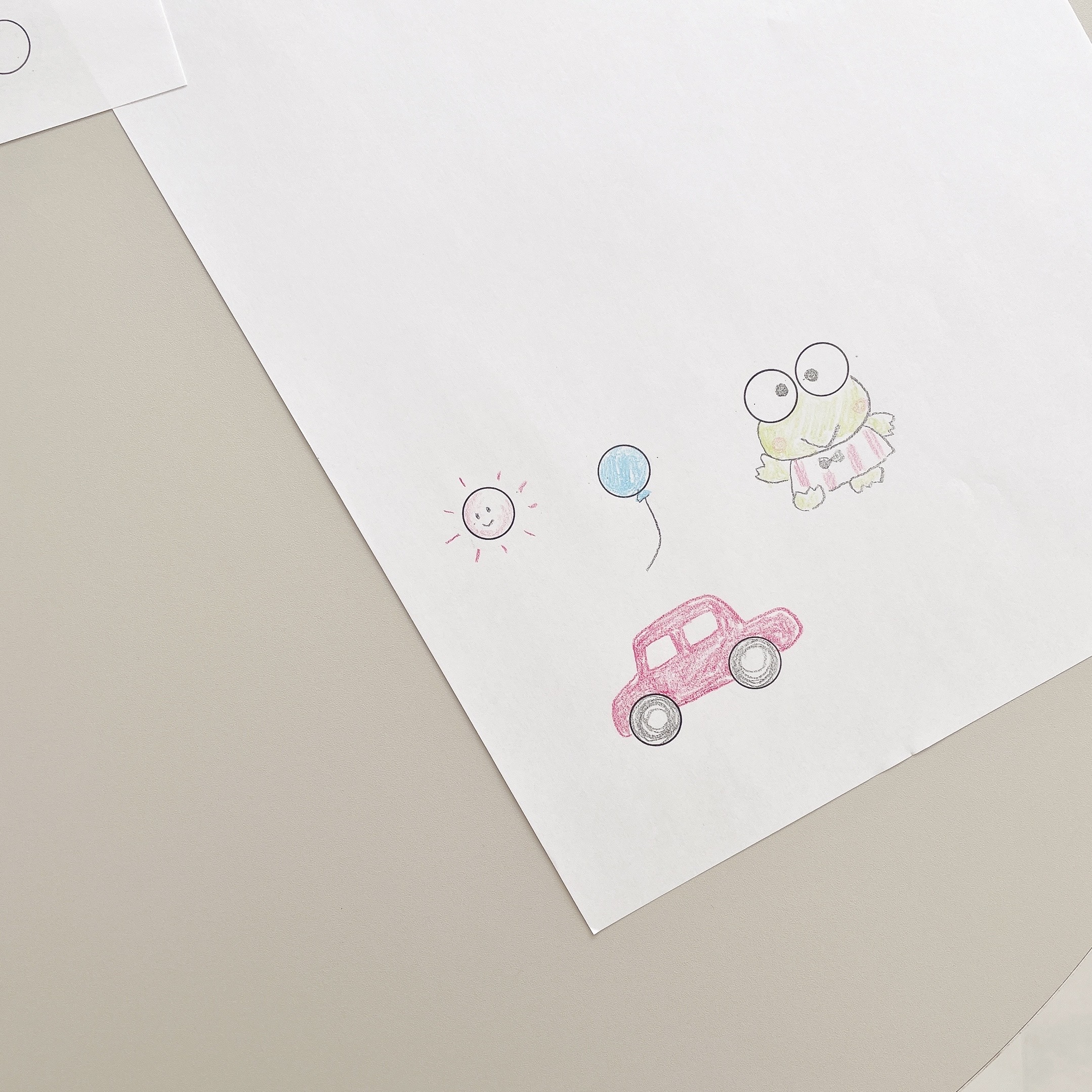 セリアで知育、シールであそぶベーススタンプ