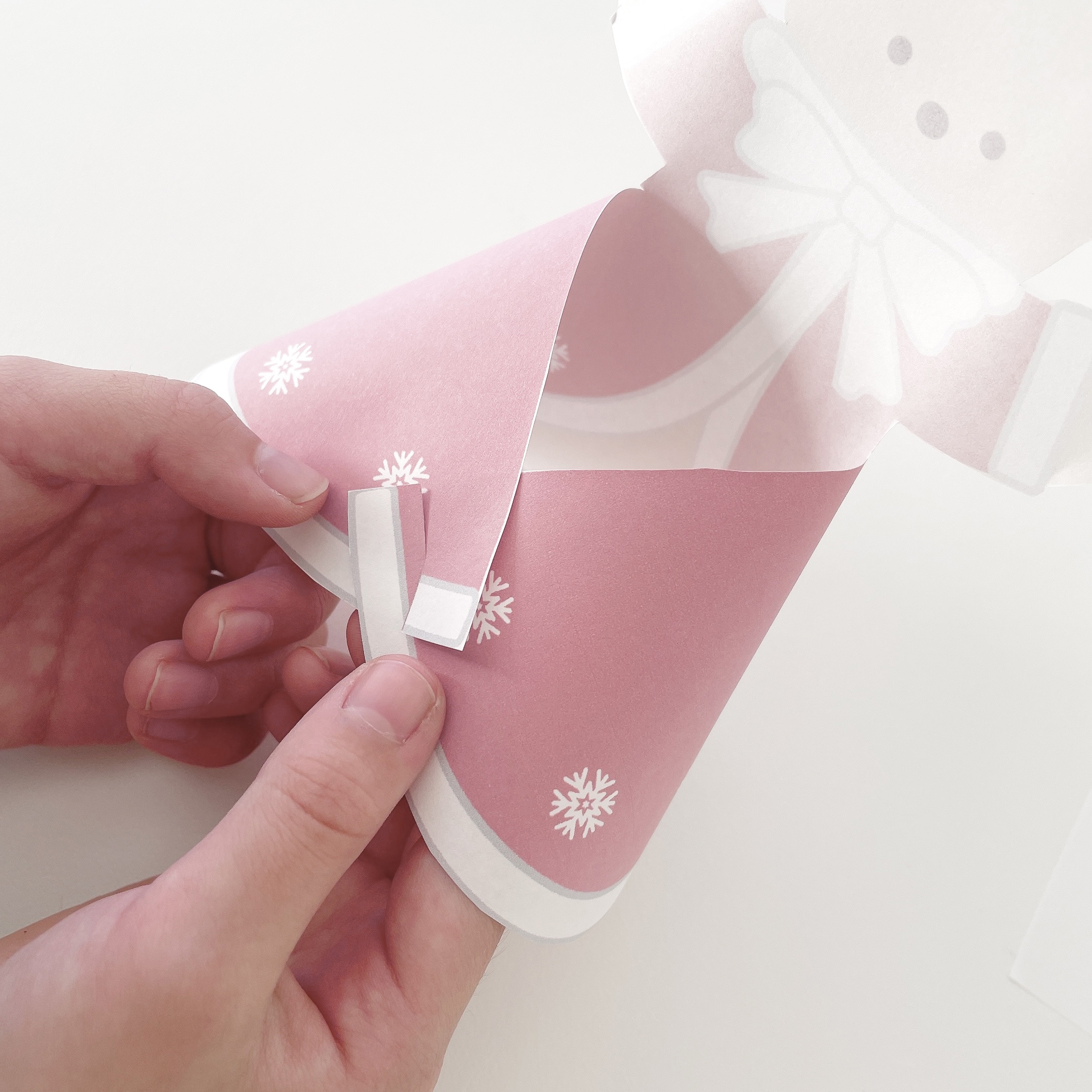 クリスマス立体工作、かわいい、くま